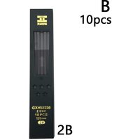 Hot 10Pcs/Box 2mm 2B HB Black 2.0mm Mechanical Pencil Student 120mm Refill Supplies Shipping Office Lead Stationery Gift I1Z9