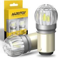 AUXITO 2x P21/5W 1157 BAY15D LED Bulb Red Yellow White 3030SMD LED Lamp For Car Stop Parking Brake Light DRL 7507 Driving Lamp