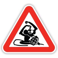 B0209 Self-adhesive Decal Sign Monkey Car Sticker Waterproof Auto Decors on Bumper Rear Window