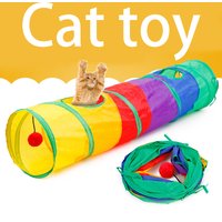 Cat Tunnel Pet Tube Collapsible Play Toy Indoor Outdoor Kitty Puppy Toys for Puzzle Exercising Hiding Training