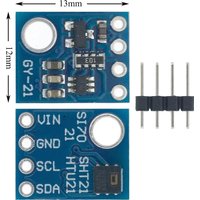 Humidity Sensor with I2C IIC Interface Si7021 Industrial High Precision GY-21 Temperature Sensor Module Low Power CMOS image 3