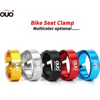 OUO Aluminum Bike Seatpost Clamp 28.6/31.8/34.9mm Multicolor Bicycle Seat Post Clamp Ultralight MTB Road Bike BMX Seat Tube Clip