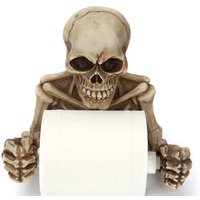 Creative Skull Toilet Paper Holder, Wall Mounted, Bathroom Storage Box