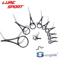 SeaGuide11pcs Black Steel Ring ABYGSDG Silver Steel Ring BLDT Steel Frame Guide Rod Building component DIY Accessory Hook Keeper