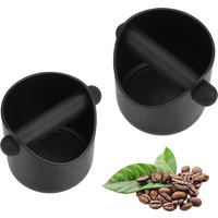 Cafe Accessories Anti Slip Coffee Grind Dump Bin Coffee Grind Knock Box Household Coffee Tools Espresso Grounds Container