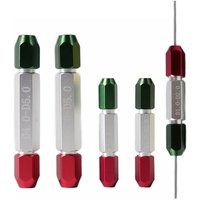 CNC Red and Green Clamp Holder for Needle Gauge Double Heads Pin Handle Go-and-not-go Plug Gauge Measuring Tool
