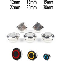 Electric Waterproof Power 12v Led Momentary Mini Push Button Switch Micro Pressure Switches 220v 24v Smart Home Trumpet