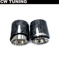 1 Piece New Forged Carbon Fiber Top Quality Exhaust Muffler Tips for MINI Cooper S F54/F55/F56/F57/F60/R55 R56