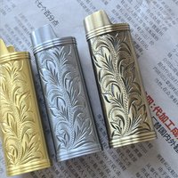 Étui à briquet Armure Arabesque en métal rétro, housse de briquet BIC pleine grandeur, pochette de protection, manchon de protection pour BIC J6