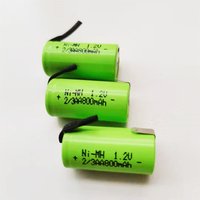 2/3AA 800mAh 1.2V NIMH Rechargeable Battery Pack with Nickel Tape for DIY Electric Shaver