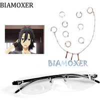 Anime Horimiya Miyamura Izumi Glasses Earrings Lip Ear clip Titanium Steel Cosplay Prop