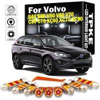 TPKE – ampoule automatique Canbus pour Volvo S40 S80 V50 V60 V70 C30 C70 XC60 XC70 XC90, Kit d'éclairage de coffre de dôme de carte intérieure LED, accessoires de voiture