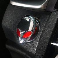 Car Engine Ignition One-key Start Stop Push Button Switch Button Protective Cover Sticker Auto Interior Alien Decor Accessories