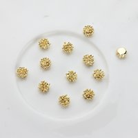 20pcs/lot 6*6MM Zinc Alloy Jewelry Accessories Earring Parts Flower Shape DIY Hand Made Earring Findings