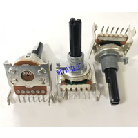 Taiwan f PuYao 161 double potentiometer b50k vertical 6-pin shaft 25mm power amplifier volume rotary potentiometer