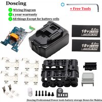 Latest Upgraded Plastic Case Charging Protection Circuit Board PCB for Makita 18v Battery BL1840 BL1850 BL1830 BL1860B LXT 400