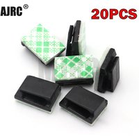 20Pcs Adhesive Wire and Cable Holder Tie Clip Organizer Drop Clip Clamp ESC Steering Gear LED Universal