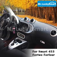 Car ABS Plastic Protective Shell White Decoration Products For Mercedes Smart 453 Fortwo Forfour Interior Modified Accessories