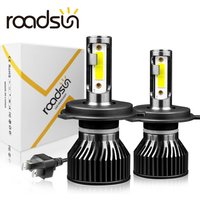 roadsun Mini H4 H7 LED Car Headlight Bulb 12000LM 6000K H1 H3 H11 H13 9012 9005 HB3 9006 HB4 9007 Running Auto Fog Head Lamp