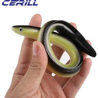 Cerill Soft Eel Bait 30cm 58g Artificial Fishing Grub Lures Jigging Silicone Bass Pike Minnow Plastic Swimbait Needfish Tackle