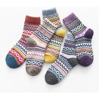 5Pairs/Lot Women Wool Socks Autumn Winter Warm New Fashion Comfortable Ladies Socks High Quality