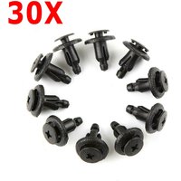 30pcs Universal Car Bumper Fender Hole Plastic Rivets Fasteners Screw Car Fastener Clips For Honda 90683-GR1-003 90683-MBW-00