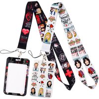 YL109 Medical Grey's Anatomy Doctors Lanyard Keychain ID Badge Holder Rope Key Neck Straps Key Rings Nurse Accessories Gifts