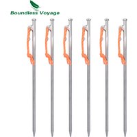 Boundless Voyage Titan-Zeltheringe 24cm 30cm 35cm 40cm Langlebige Hochleistungs-Heringe für Harten Boden Outdoor Garten Camping