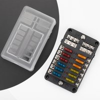 DaierTek 12 Wege Flachsicherung 12 V 32 V Auto Boot Sicherungskastenhalter mit Kunststoffabdeckung für Power Panel Board Camper RV Zubehör