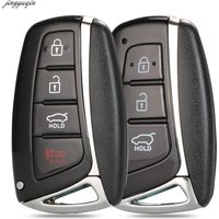 Jingyuqin 3/4 Tasten Smart Auto Schlüssel Fall Shell Für Hyundai Genesis 2013-2015 Santa Fe Equus Azera IX45 Keyless Entry
