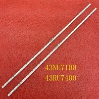 2pcs LED backlight strip for Samsung UE43NU7192U UE43RU7092 UE43NU7120U UN43NU7100 UE43NU7140 UE43NU7125 UN43RU7400G BN61-15482A
