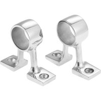 2 PC / 1Pc 316 Stainless Steel Boat 90 Degree Center Bracket Hand Rail Fitting Stanchion Mount Marine Hardware For 25mm 1in Pipe