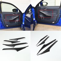 4Pcs Carbon Fiber Car Inner Door Armrest Strip Cover Accessories Trim For Lexus IS 300 350 IS250 200t 350F F Sport 2013-2019