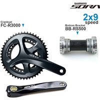 SHIMANO SORA R3000 2x9v Crankset 2x9-speed Groupset with Crankarm and RS500 Bottom Bracket shell width 68/70/86mm for Road bike