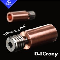Mellow All-Metal NF D-TCrazy Kraken Heat Break Titan & Kupfer 3D-Drucker Düsenhals für Chimera Extruder HOTEND Heizblock
