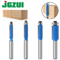 Trzpień 8mm 1 "frez do przycinania w płasko z łożyskiem do szablonu drewnianego frez z węglika wolframu do drewna