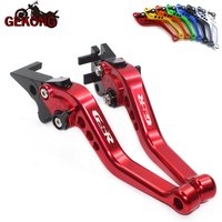 Passend für GSR 750 2011–2018 GSR 600 2006–2011 GSR400 2008–2012 Motorradzubehör CNC-Kurzbremskupplungshebel LOGO GSR
