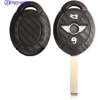 jingyuqin 2B Car Key Case Cover Fibler Silicone For BMW Mini Cooper S R50 R53 Two