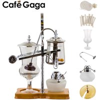 Belgischen Kaffee Siphon Topf, Kaffee Maker,Hand Topf für Kaffee/Tee, belgischen Topf Zubehör Alkohol Lampe/Docht/Rohr/Filter Tuch/Glas