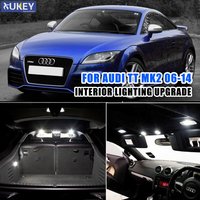6X Lighting Upgrade Kit For Audi TT 8J Mk2 LED Glove Box Interior Light Bulbs Vanity Mirror Boot Trunk Dome Reading Lamp