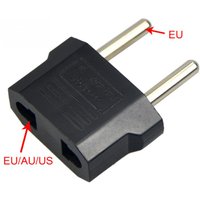 1Pcs EU Plug Adapter 2 Pin to EU 2 Round Pin Plug Socket Input AC 110V-250V 10A Travel Plug Converter Power Adapters 220V