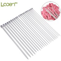 Looen 22pcs/lot 2.0mm-8.0mm Knitting Needle Set 35cm Single Point DIY Weave Sweater Clothes Needle Hooks For Knitting 11 Pairs