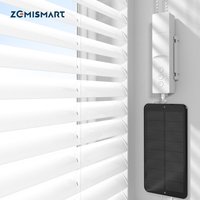 Moteur de store enrouleur intelligent rechargeable Zemismart Zigbee, compatible Tuya, panneau solaire, Alexa, Google Home, Yandex