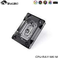 Bykski CPU Water Block For AMD SWRX8/STRX4/AM5/AM4/TR4/SP3 Processor Water Cooler Acrylic ARGB Edition ,CPU-RAY-MK-M