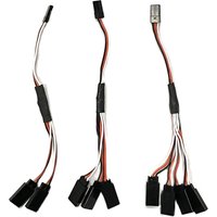 1Pcs 15cm 20cm 30cm 50cm 1to1 1to 2 1 to 3 1 to 4 RC Servo Extension With switch Wire Cable for RC Model Car Aircraft Servo
