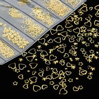 Mix Glitter Metallrahmen Gold Nail Art UV Epoxidharz Formen Schmuck Füllmaterialien für DIY Handwerk Schmuck Nägel Zubehör