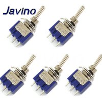 5/100/200Pcs AC ON-ON SPDT 2 Position Latching Toggle Switch 6A 125V