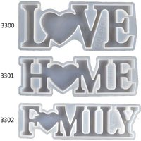 Love Home Family Silicone Mold Love Sign Word Mold Epoxy Resin Molds Art Crafts Au06 20 Dropship