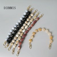 New Woman Bag Accessory Black Beige Red Acrylic Resin Beads Parts Handcrafted Wristband Women Replacement Bag Handle Chain