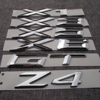 Chrome Silver Letters Trunk Rear Symbols X1 X2 X3 X4 X5 X6 X7 Z4 GT Emblems Badges